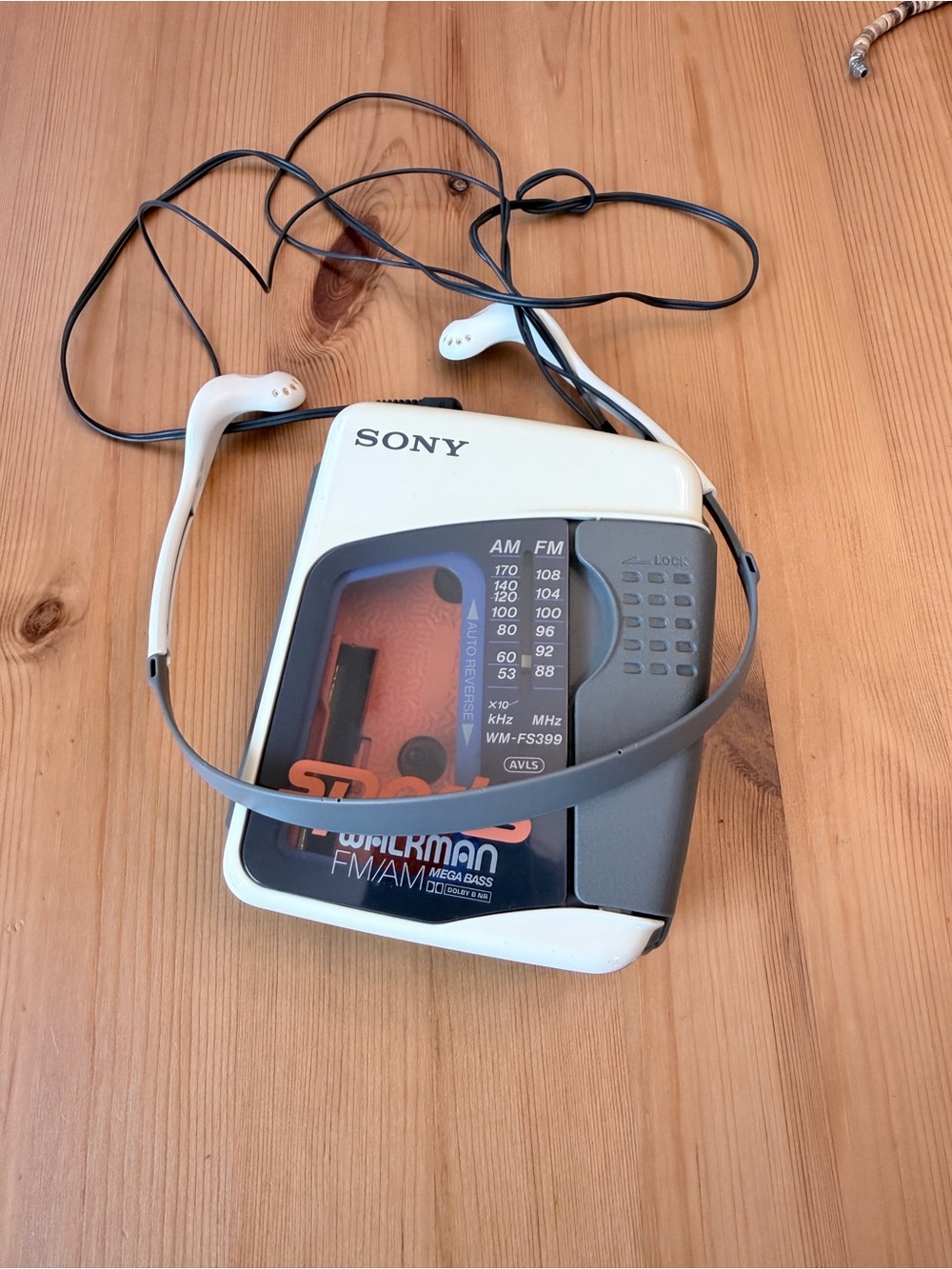 Vintage Sony Sports Walkman Cassette Player with Headphones
